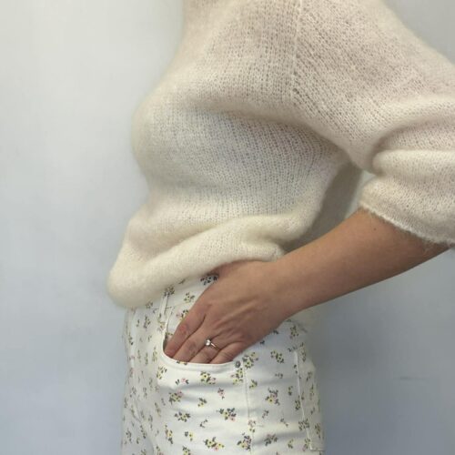 KID MOHAIR megztinis WHITE